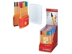 Imagen ROTULADOR FIBRA STABILO POINT 88 ESTUCHE de 20 COLOR PARADE